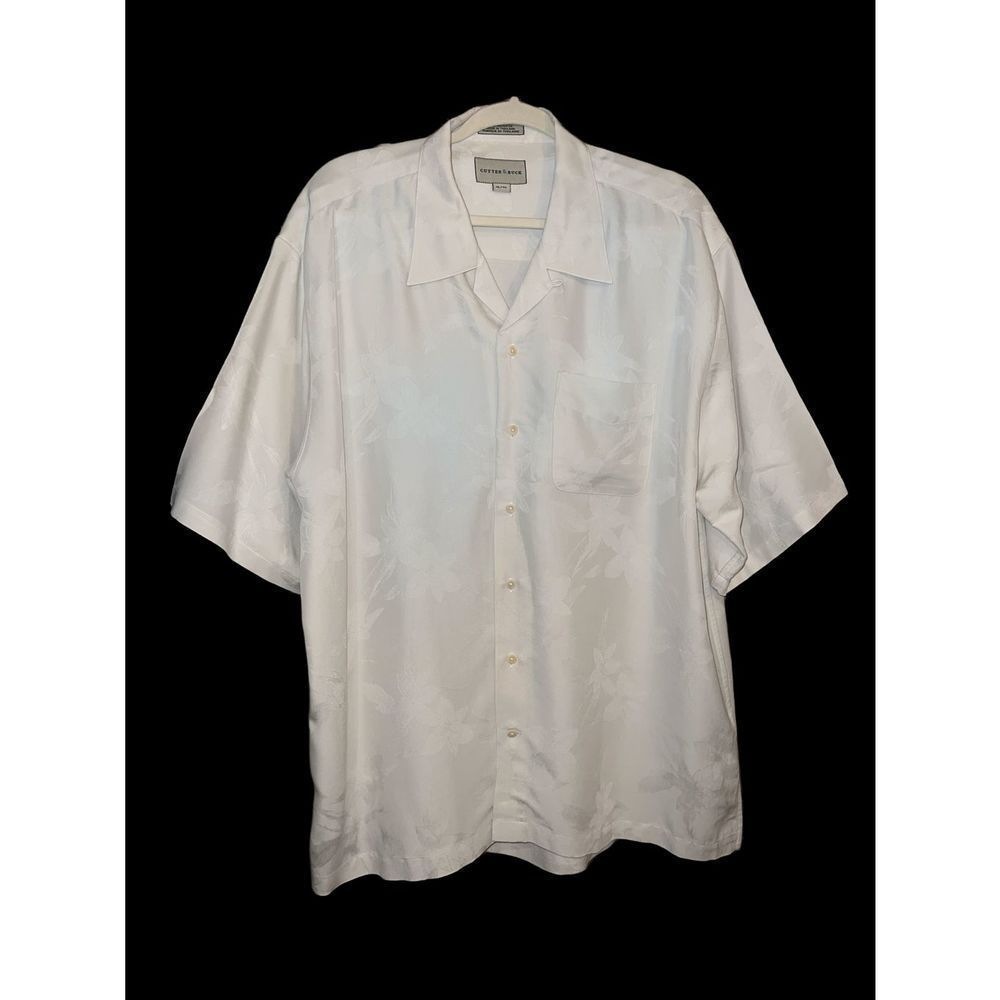 Cutter & Buck Button up Shirt SZ XL 64% Rayon 36% Polyester